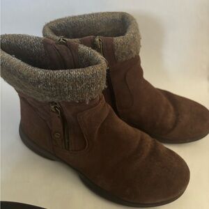Easy Spirit Brown Leather Womens 8 boots